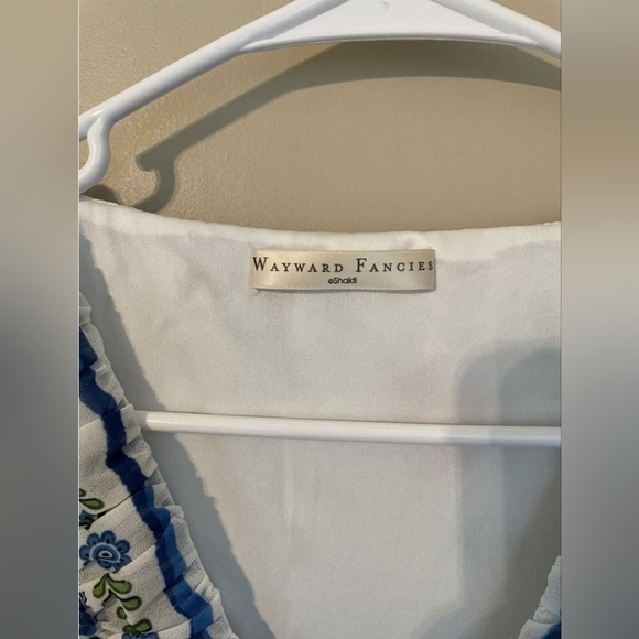 eShakti Wayward Fancies Floral Bird Print Maxi Dress Size L - Picture 8 of 9